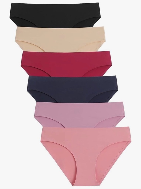 Other - 6-pack Caterlove Women's Seamless Underwear No Show Stretch Bikini